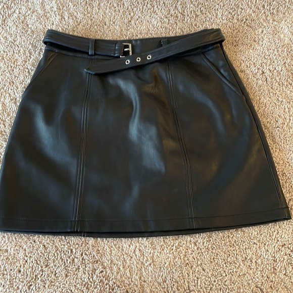 Dresses & Skirts - Brand new with tags leather skirt
